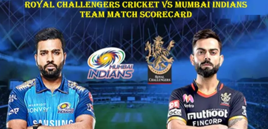 Royal Challengers Cricket vs Mumbai Indians Cricket Match Scorecard 