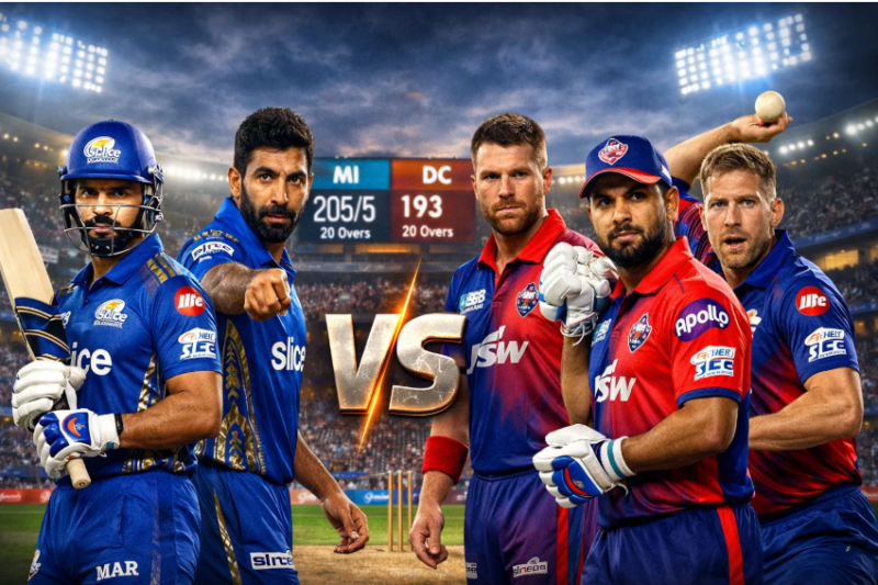Mumbai Indians Cricket vs Delhi Capitals Cricket Match Scorecard