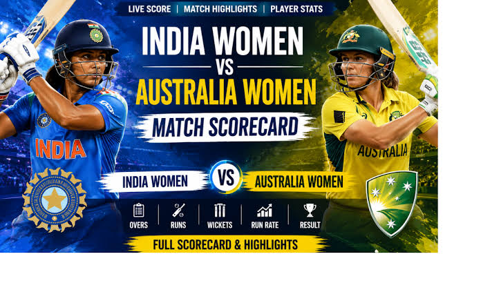 India Women Vs Australia Women's National Cricket Team Match Scorecard